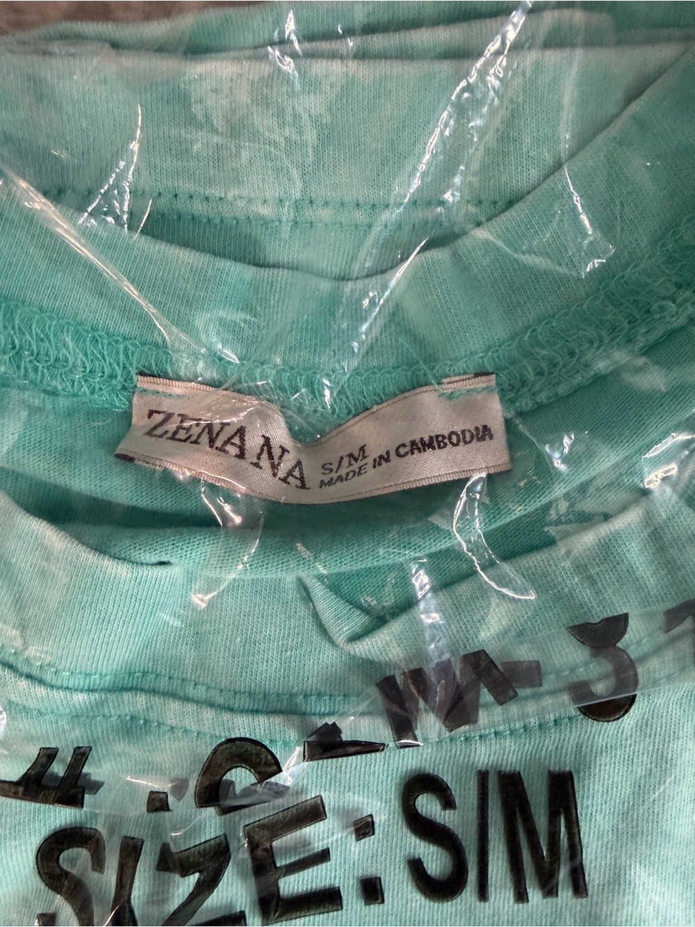 Zenana Short Sleeve Tee in Mint Green